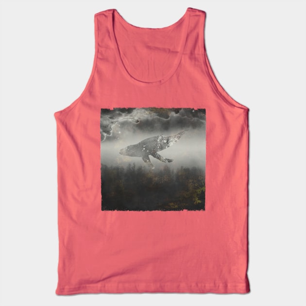 Dream Space - Whale over Forest Tank Top by DyrkWyst